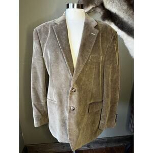 Ralph Lauren corduroy Mens Brown suit/sport coat jacket read below